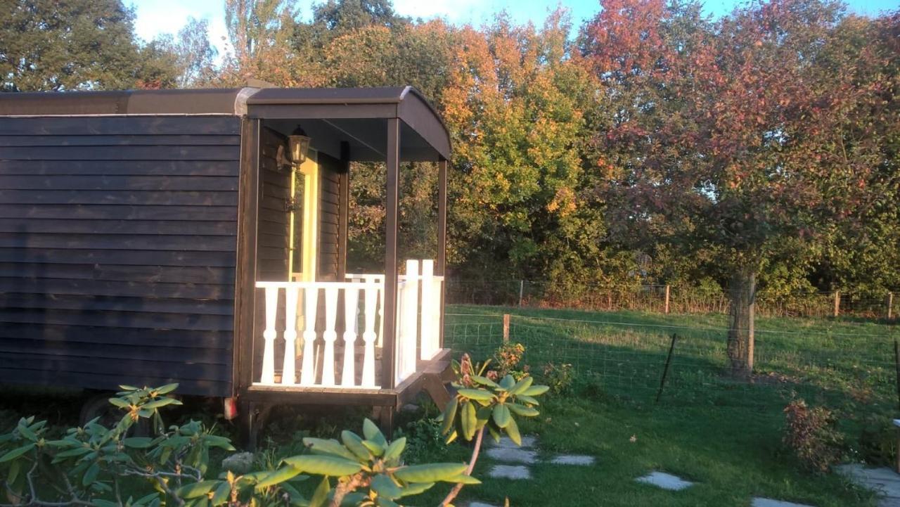 Pipowagen Elsebein Groningen Westerwolde Unieke Ligging Met Eigen Tuin En Vrij Uitzicht Over Veld Naar Natuurgebied Онстведде Екстер'єр фото